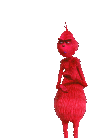 Red Grinch sarcastically clapping
